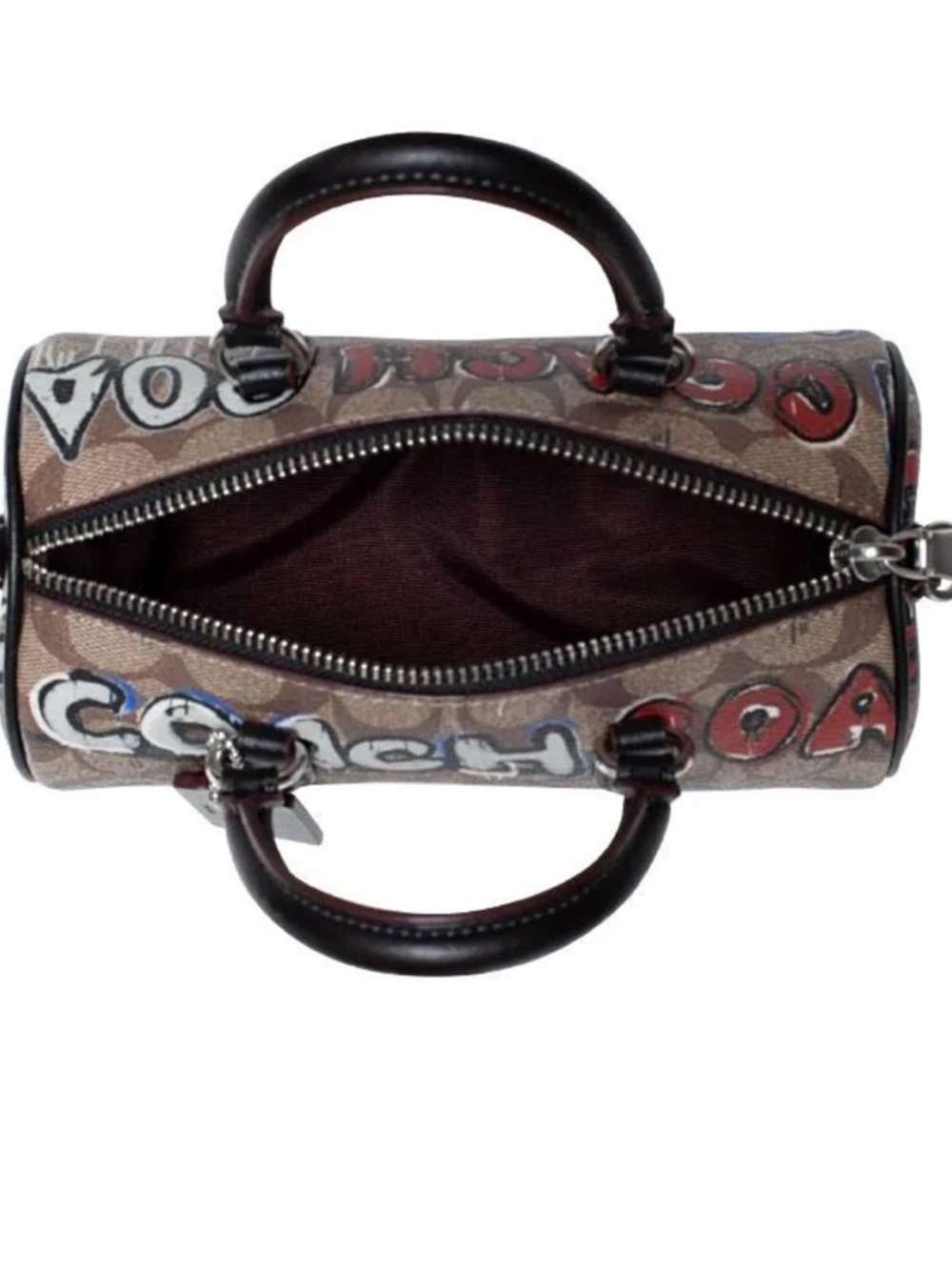 Coach x Mint + Serf Lacey Crossbody Purse in Signature Canvas Khaki Multi - Picture 10 of 14